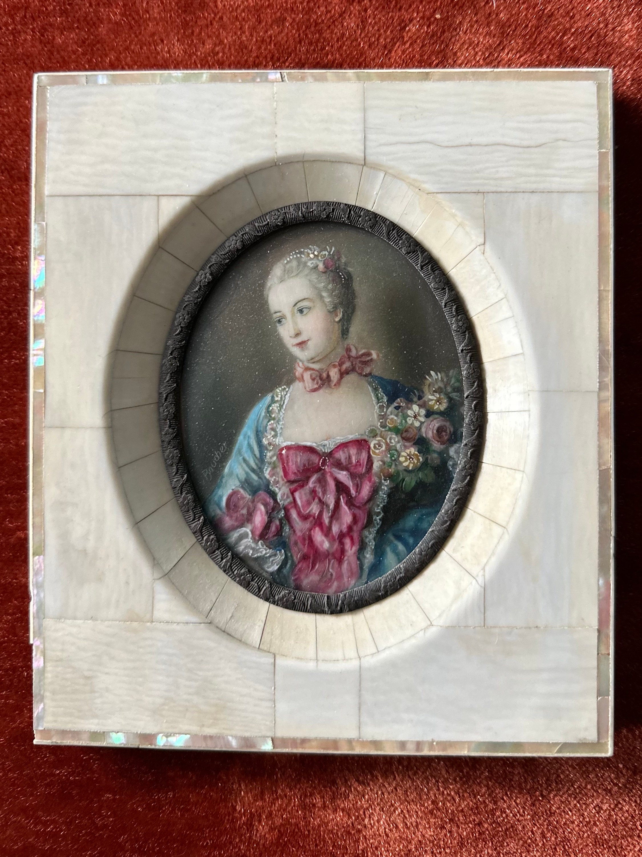 Antique 19th Century Hand Painted & Finely Detailed French