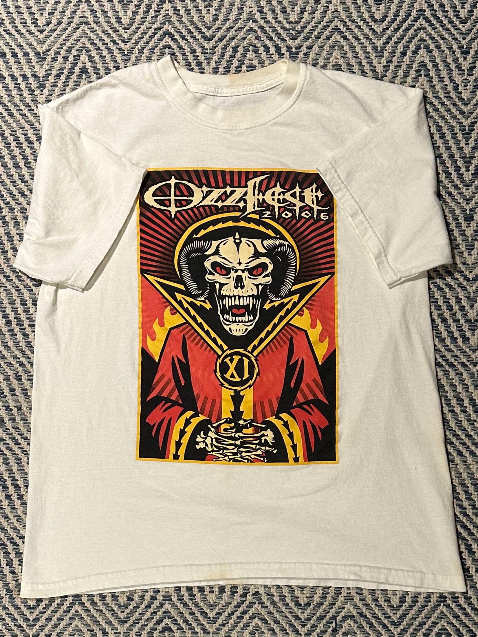 Vintage Y2K 2006 Ozzfest Ozzy Osbourne Tour White Graphic Tee - Etsy