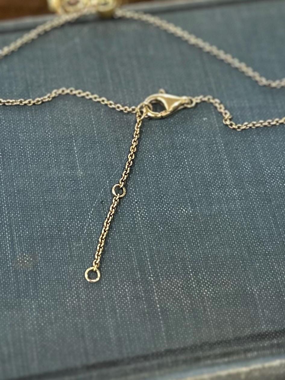 Vintage Gold Plated Sterling Silver 925 Orb Pendant Necklace With