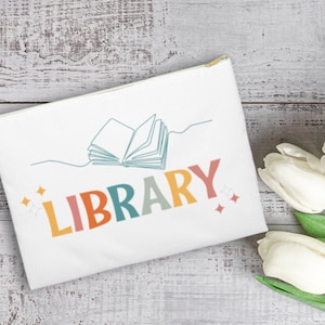 Minimalistisk bokälskares accessoarväska Elegant och chic arrangör för litterära nödvändigheter Bokmals följeslagare pennfodral Present till bokklubb
