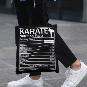 Karate Tote Bag for Martial Arts Class Gym Bag Gift great for Tournament Karate Event Swag Bag Karate Themed Party Supplies Karate Life
