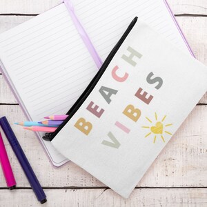 ビーチバイブバッグ、アクセサリーポーチ、再利用可能、サングラスホルダーバッグ、夏、カラフル、化粧品、メイクアップ、トイレタリー、旅行、ビーチライフ、ソルトライフ