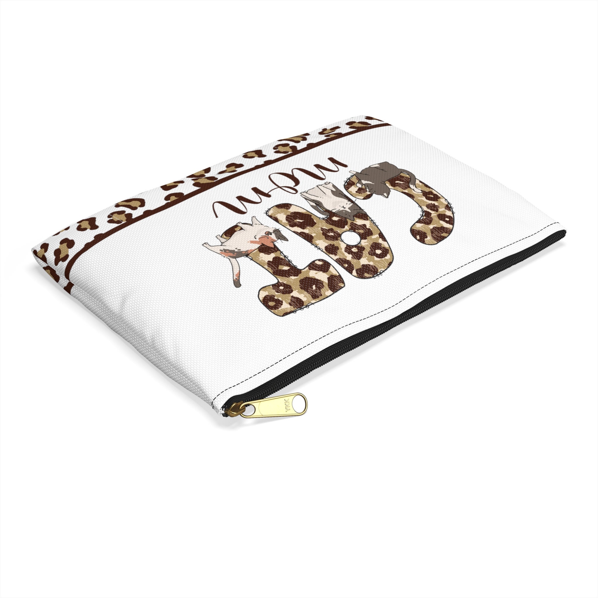 Katzen-Makeup-Tasche Mit Lustigem Spruch | Geschenk Für Katzenliebhaberinnen, Wasserdicht & Maschinenwaschbar