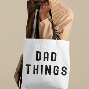 Sac fourre-tout pour papa, vie de papa, sac cadeau fête des pères, cadeau fête des pères, cadeau pour papa, cadeau d'anniversaire pour papa, meilleur papa du monde, sac nouveau papa