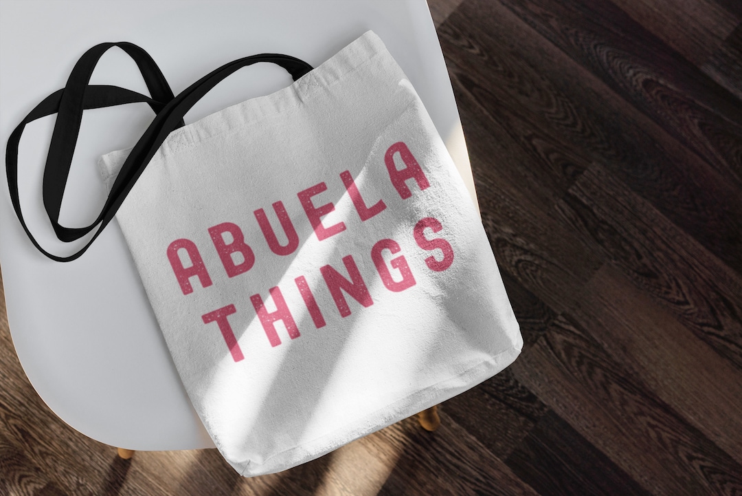 CafePress Abuela Tote Bag - Natural Canvas Reusable Shopping Bag, Two Sizes Available 10 thumbnail image