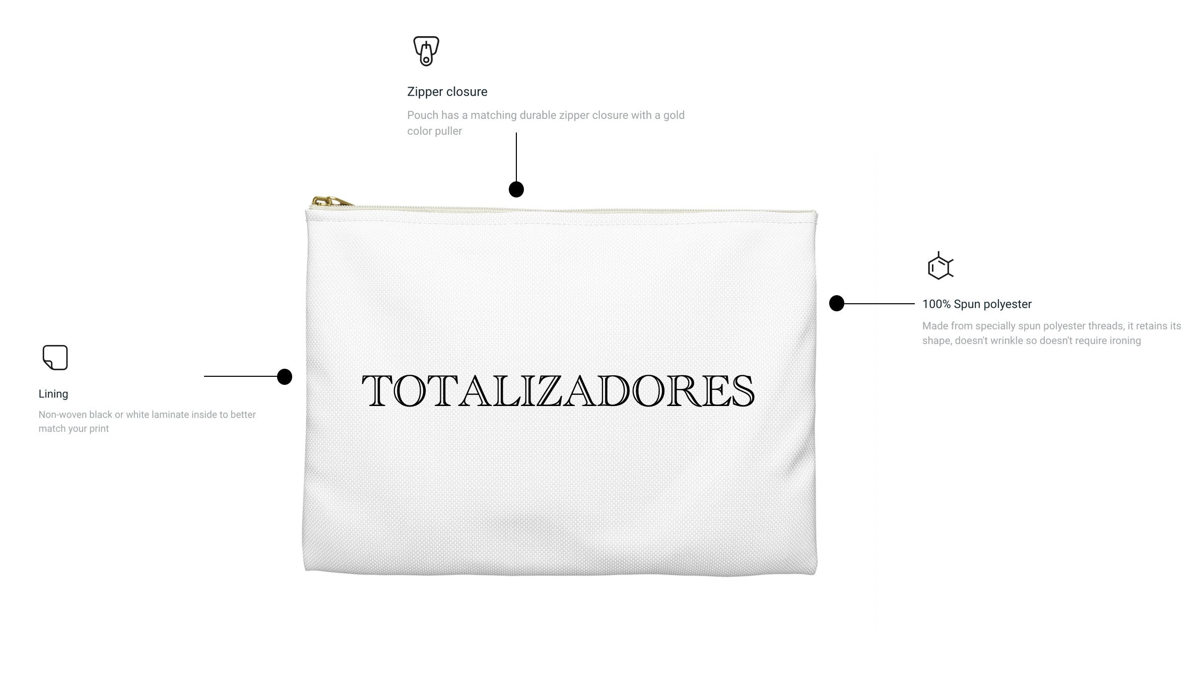 Make-up-Tasche Für Literaturlehrer – Motiv „Definition“, Ca. 19x25 Cm, Aus Leinen, Mit Reißverschluss