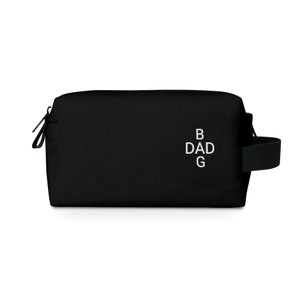 Vaderdag cadeau, vader tas, toilettas, dot tas, zwart-wit, scheren, zeep, reizen, tandenborstel, cosmetisch, milieuvriendelijk, herbruikbaar