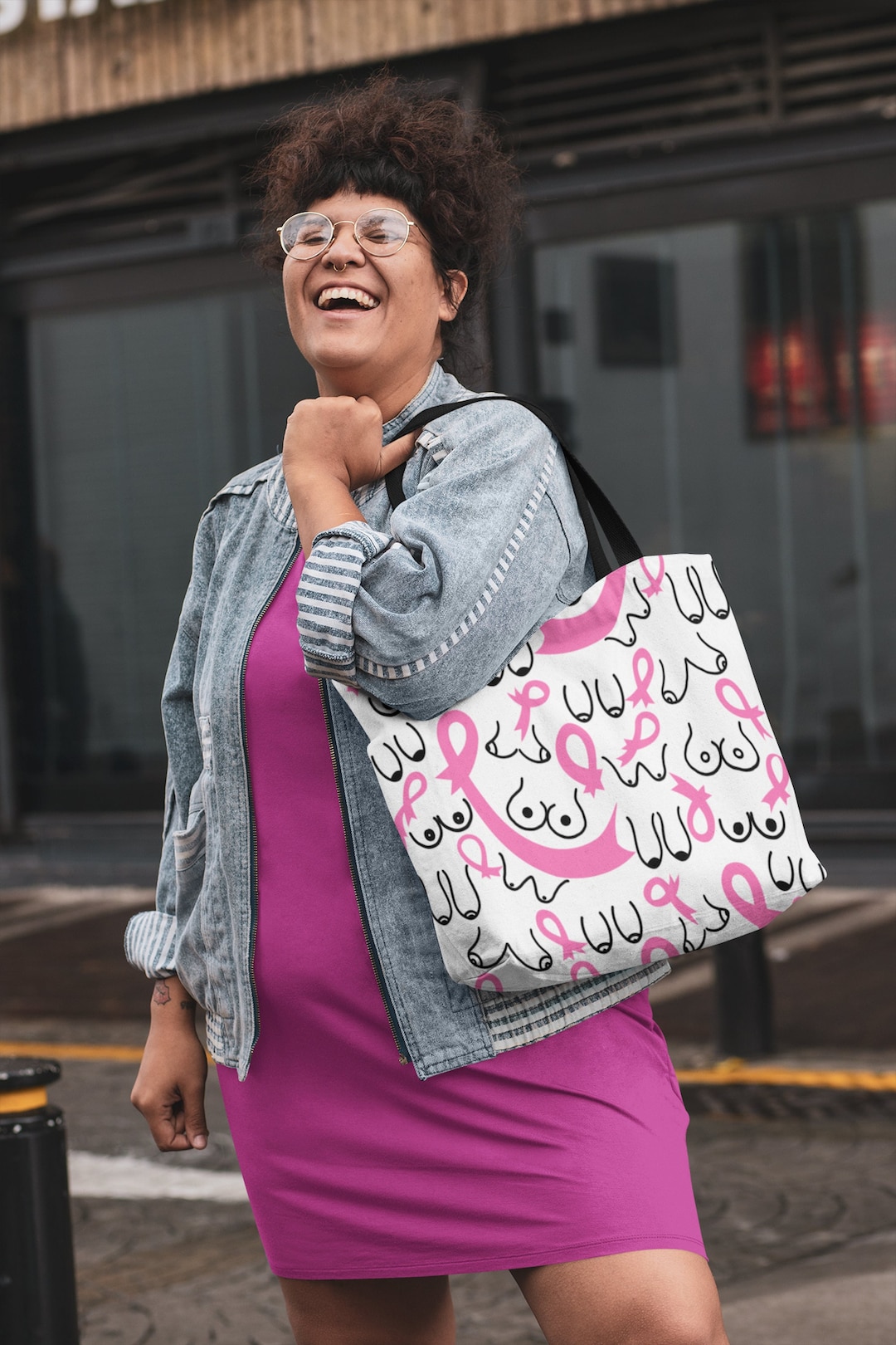 Aazon.co | Shappy 36Pcs Breast Cancer Drawstring Backpack Pink