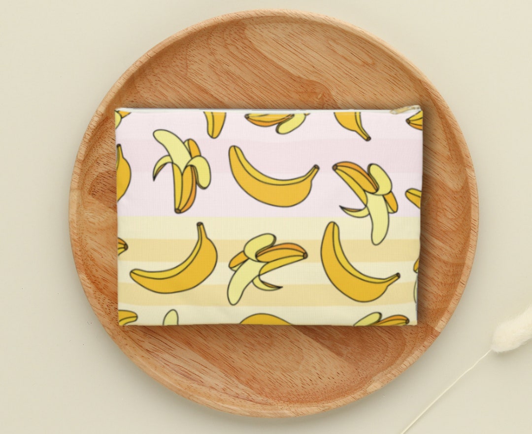 Banana Print Accessory Bag Fruity Beauty Market Bag Market Coupon