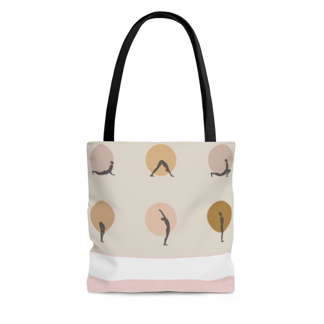 Yogi Yoga Pose Tote Bag Fitness Yoga Poses Yoga Block Bag Etsy