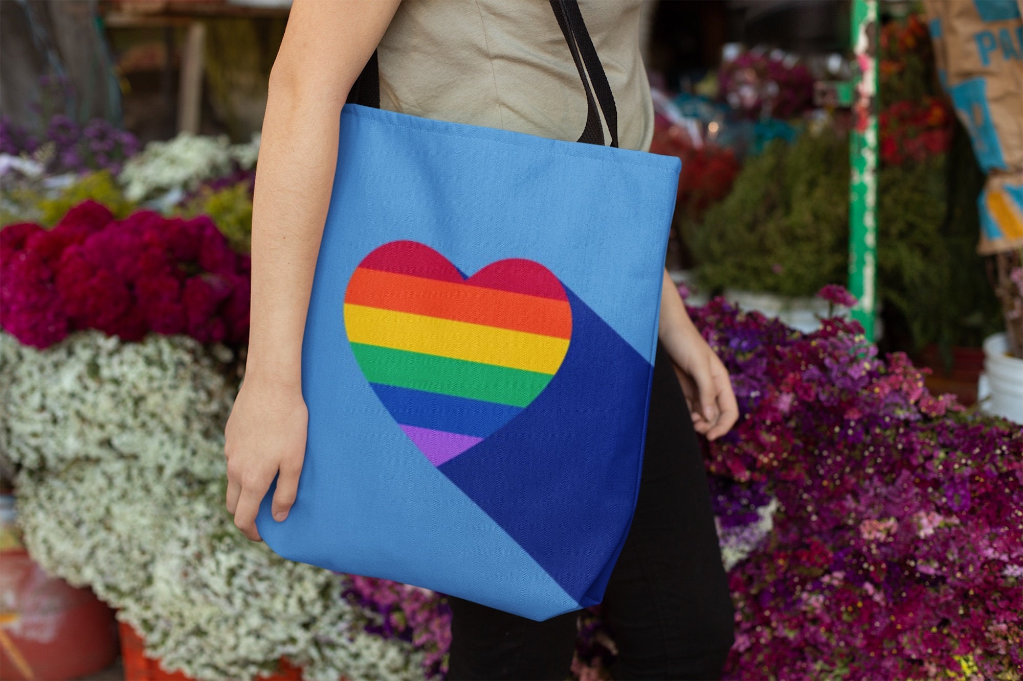 Pride Tote Bag Rainbow Reusable Shopping Grocery Market -  Ireland