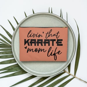 Karate Mom Life Accessory Bag great for Event Swag Bags Martial Arts Bag Eat Sleep Karate Repeat Karate Themed Party Supplies Karate Gear