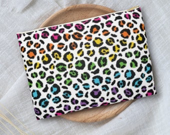 Arco-íris chita impressão acessório bolsa cosméticos maquiagem saco de higiene pessoal lápis caso estético presente para ela vsco menina orgulho arco-íris saco de beleza