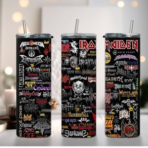 Heavy Metal Bands , Rock & Roll, Rock Bands 20 oz Skinny Tumbler