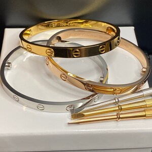 cartier love bracelet in silver