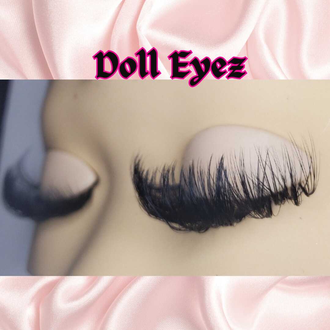 Doll Eyelashes, Wispy Blond Lashes, 1 Inch, Limited Edition, Golden Blond,  Blythe, Doll Making, Art Doll 