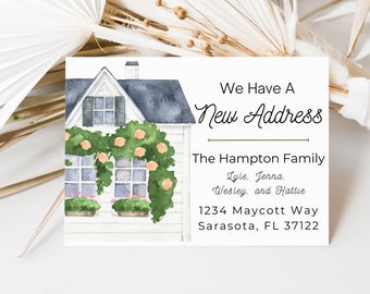 We've Moved Announcement | Personalized Moving Announcement | We are Moving | We Have a New Address | Change of Address | Editable in Canva