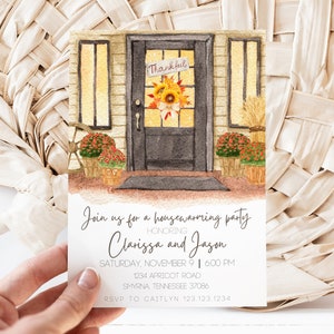 Autumn Moving Announcement, Personalized Moving Announcement, We are Moving, Change of Address, We Have a New Address, Fall Moving Card