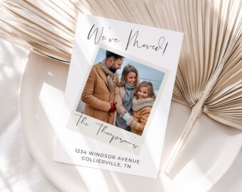 We've Moved Card, Moving Card, Moving Announcement, Printable Moving Card, We've Moved Announcement, New Address, Change of Address