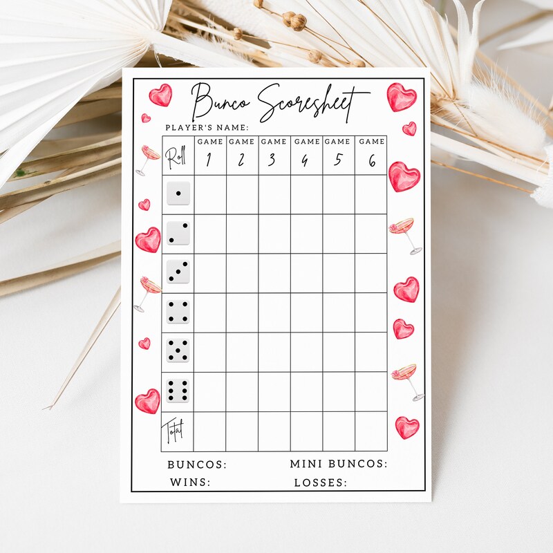 Bunco Score Sheets Cards - Etsy