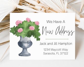 We've Moved Announcement, Personalized Moving Announcement, We are Moving, Change of Address, Moving Card, Editable Template