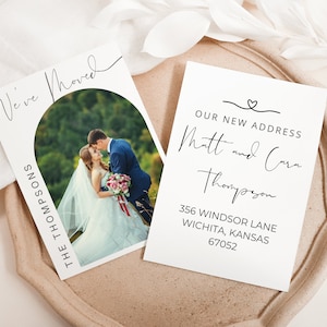 We&#39;ve Moved Card, Moving Card, Moving Announcement, Printable Moving Card, We&#39;ve Moved Announcement, New Address, Change of Address