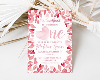 Valentijnsuitnodiging, Valentijn verjaardagsuitnodiging, Valentijn verjaardagsuitnodiging, onze kleine Valentijn, Valentijn themafeest, Valentijnsdag