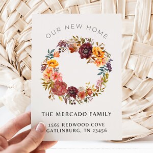 We&#39;ve Moved Announcement | Personalized Moving Announcement | We are Moving | Change of Address | Instant Download | Editable in Canva