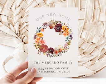 We've Moved Announcement | Personalized Moving Announcement | We are Moving | Change of Address | Instant Download | Editable in Canva