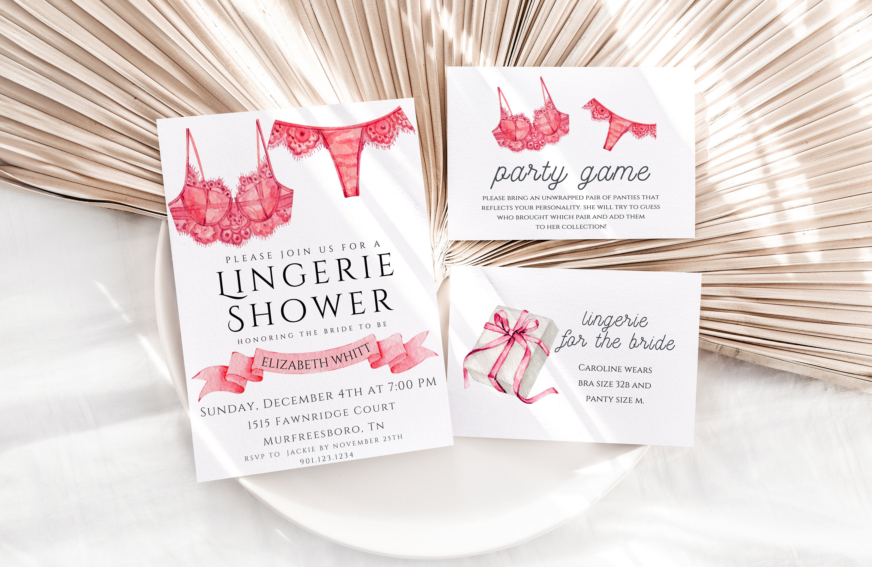 Ashley Thunder Events: Bachelorette Party Panty Game