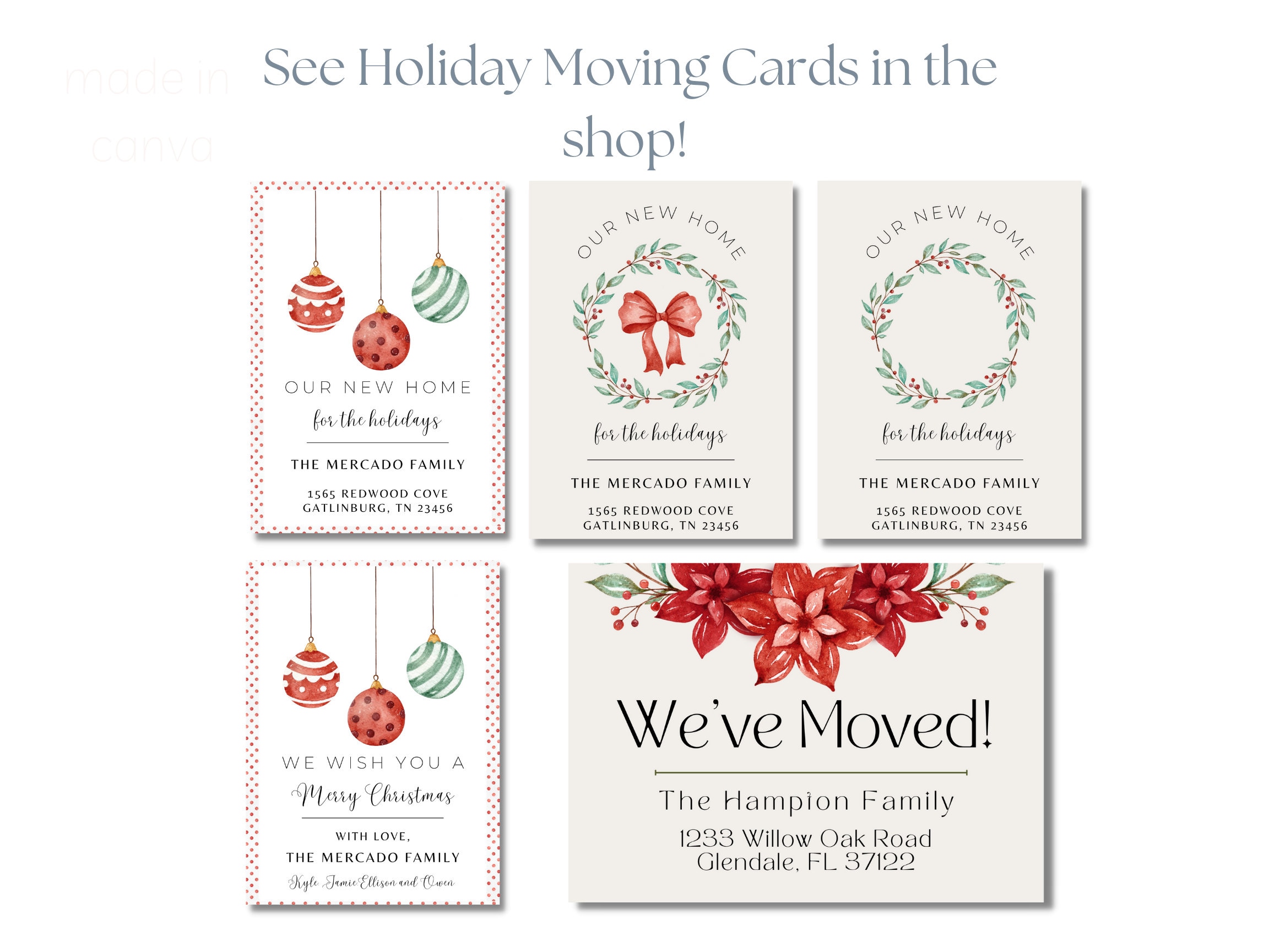 We Are Moving Card We've Moved Christmas Card Moving - Etsy