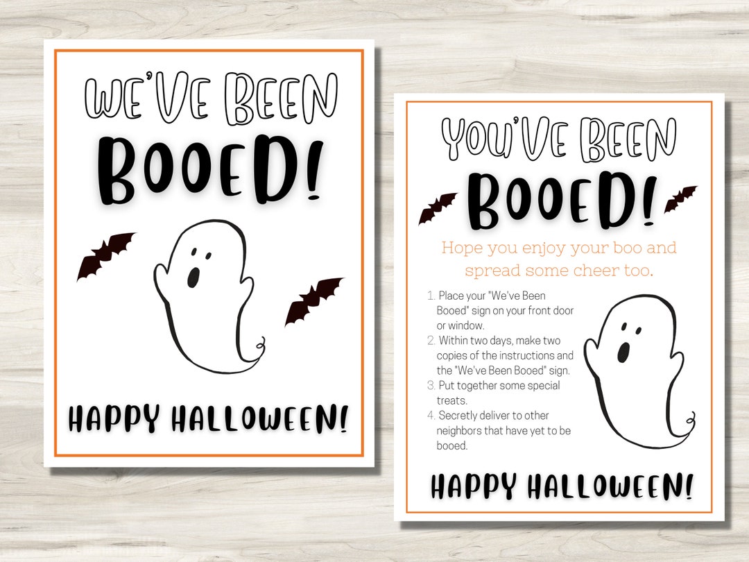 Halloween Game We #39 ve Been Booed You #39 ve Been Booed Halloween Game Halloween Game We #39 ve Been Booed You #39 ve Been Booed Halloween Game