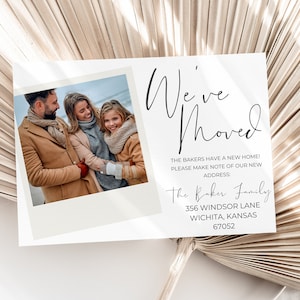 We&#39;ve Moved Card, Moving Card, Moving Announcement, Printable Moving Card, We&#39;ve Moved Announcement, New Address, Change of Address