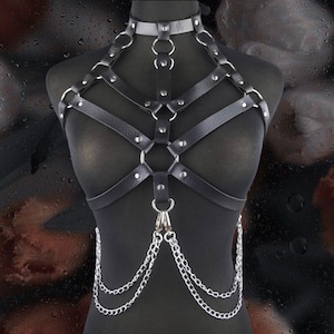 Chain Harness O ring stripper. lingerie