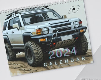 Experience Toyota FJ Cruiser in Action Every Month – Our Sturdy Calendar (2024) on Quality Paper Comes with Free Shipping