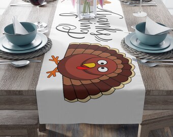 Thanksgiving, turkey,Table Runner (Cotton, Poly) free shipping