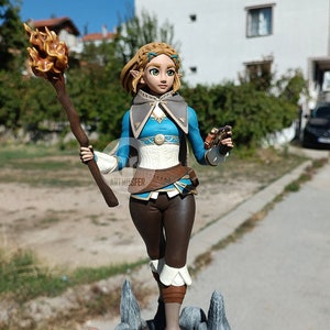 Princess Zelda Figure - The Legend of Zelda Game statue  figure gamer gift collectible item