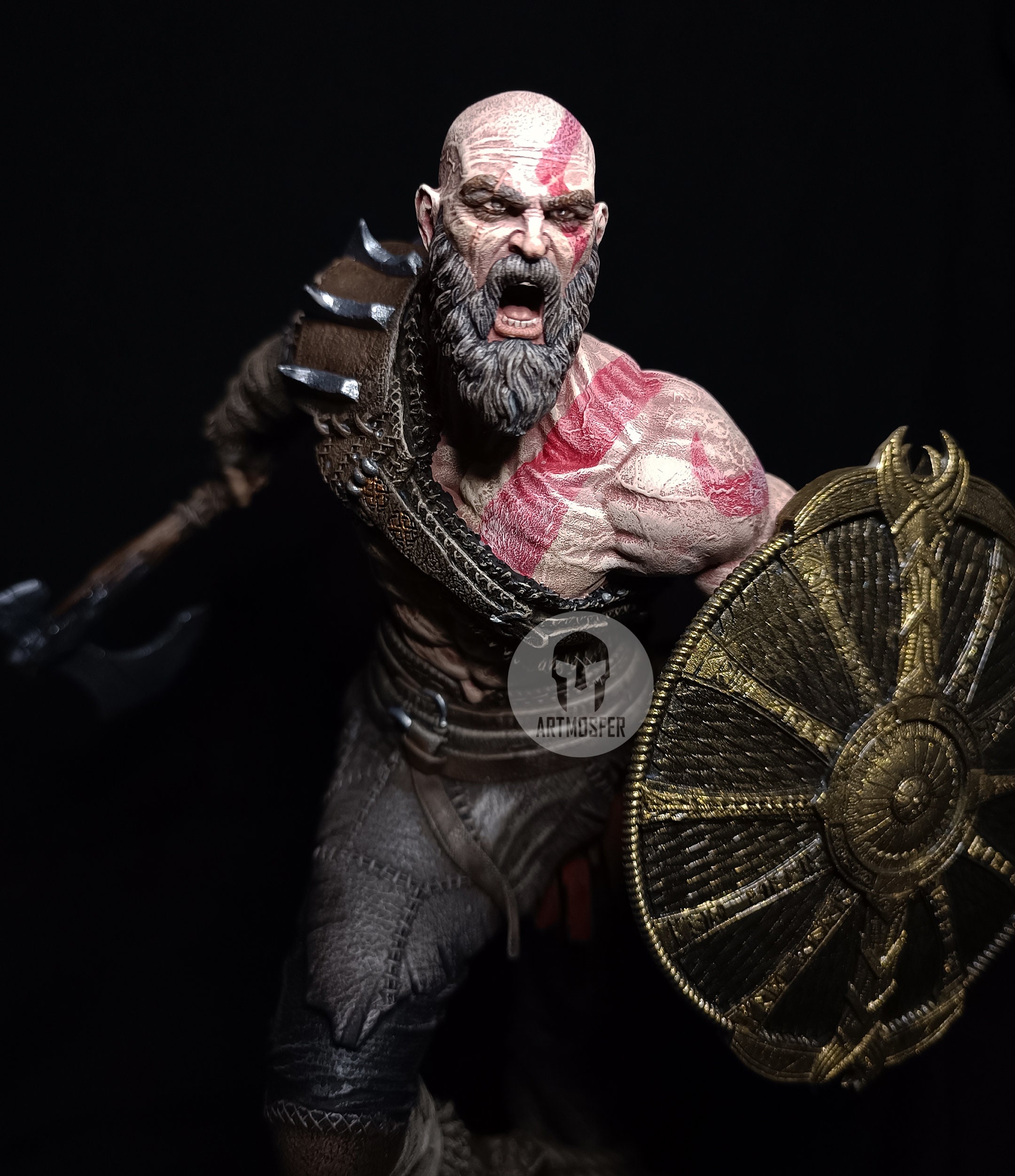 Kratos Figure Statue God of War Ragnarok Detailed High Etsy Australia