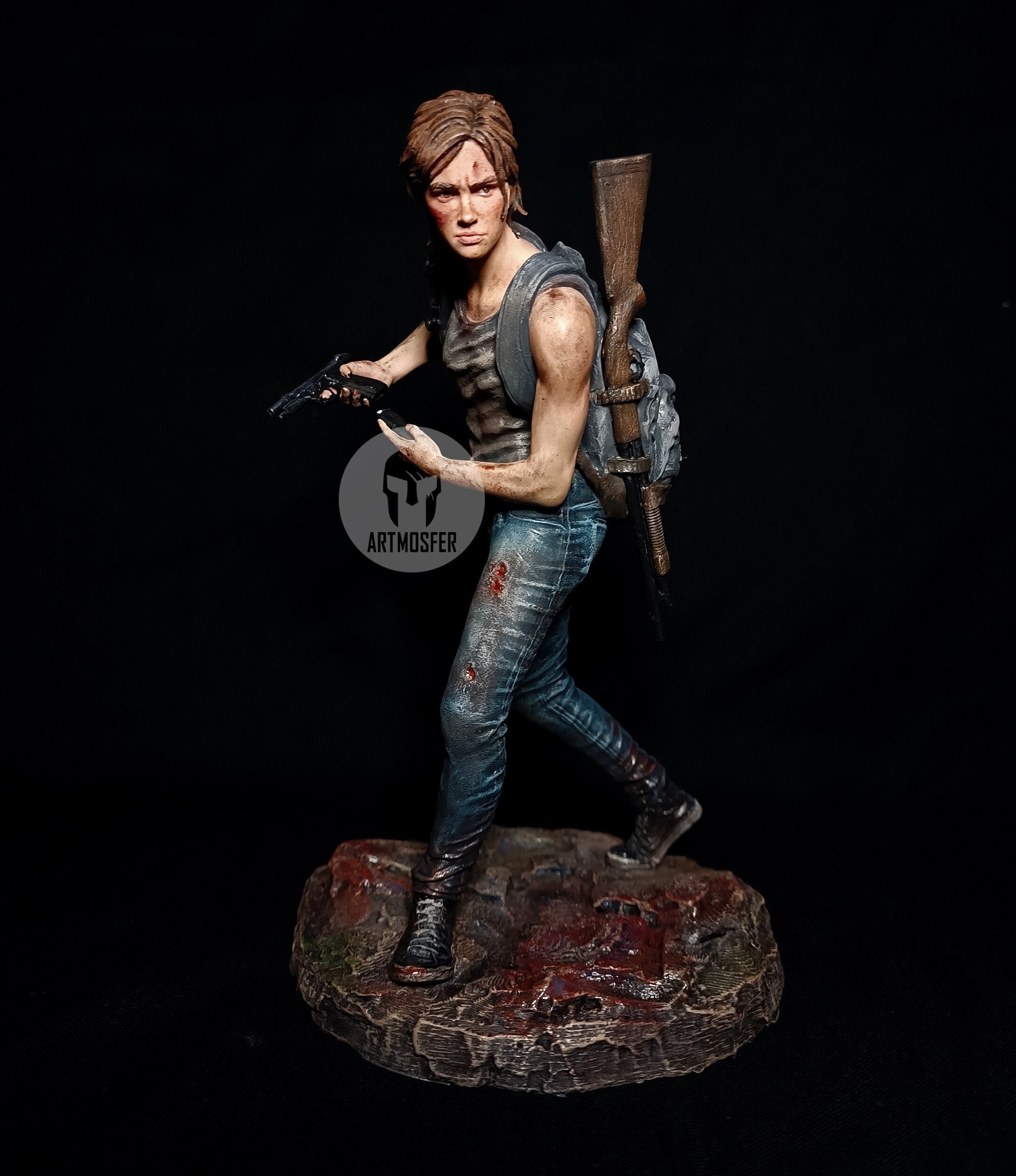 Ellie de the last of us , 3D estilo realista, cuerpo completo, c