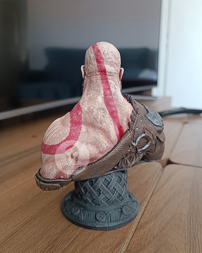 Kratos Figure Statue God of War Ragnarök Ragnarok Video Game Etsy