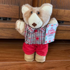 Small Furskins Adorable Vintage 1980’s Bear Lumberjack