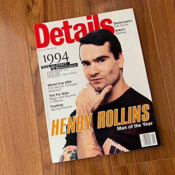 Vintage 1994 Henry Rollins Details Magazine Rob Zombie