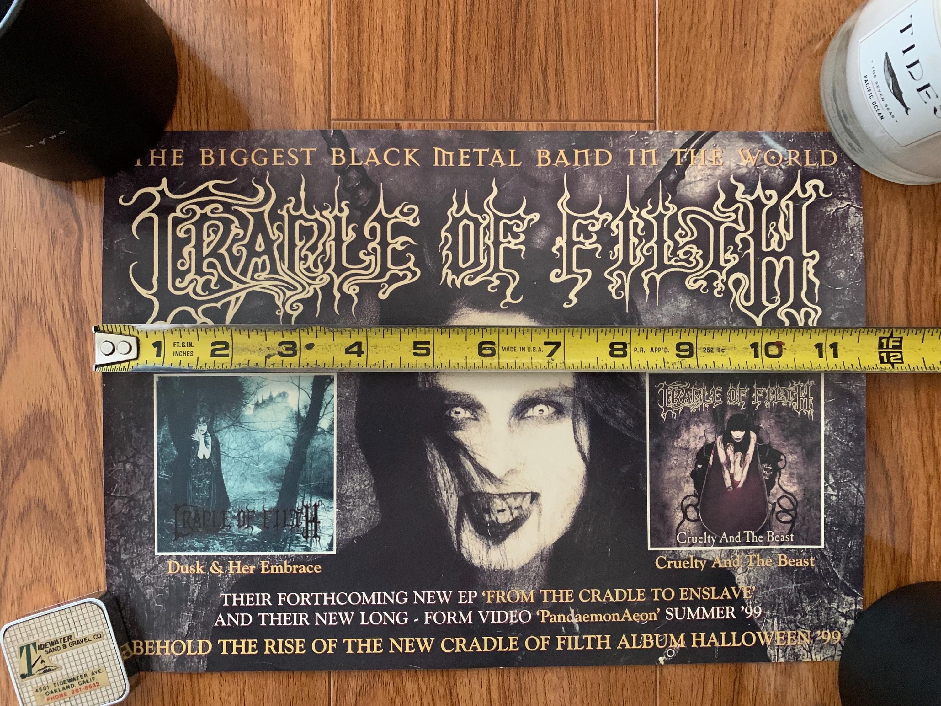 Vintage 1999 Crade of Filth Poster as is Promotional - Etsy