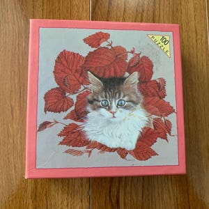 Vintage 1990 Lesley Anne Ivory Mini Travel Puzzle 100 Pieces