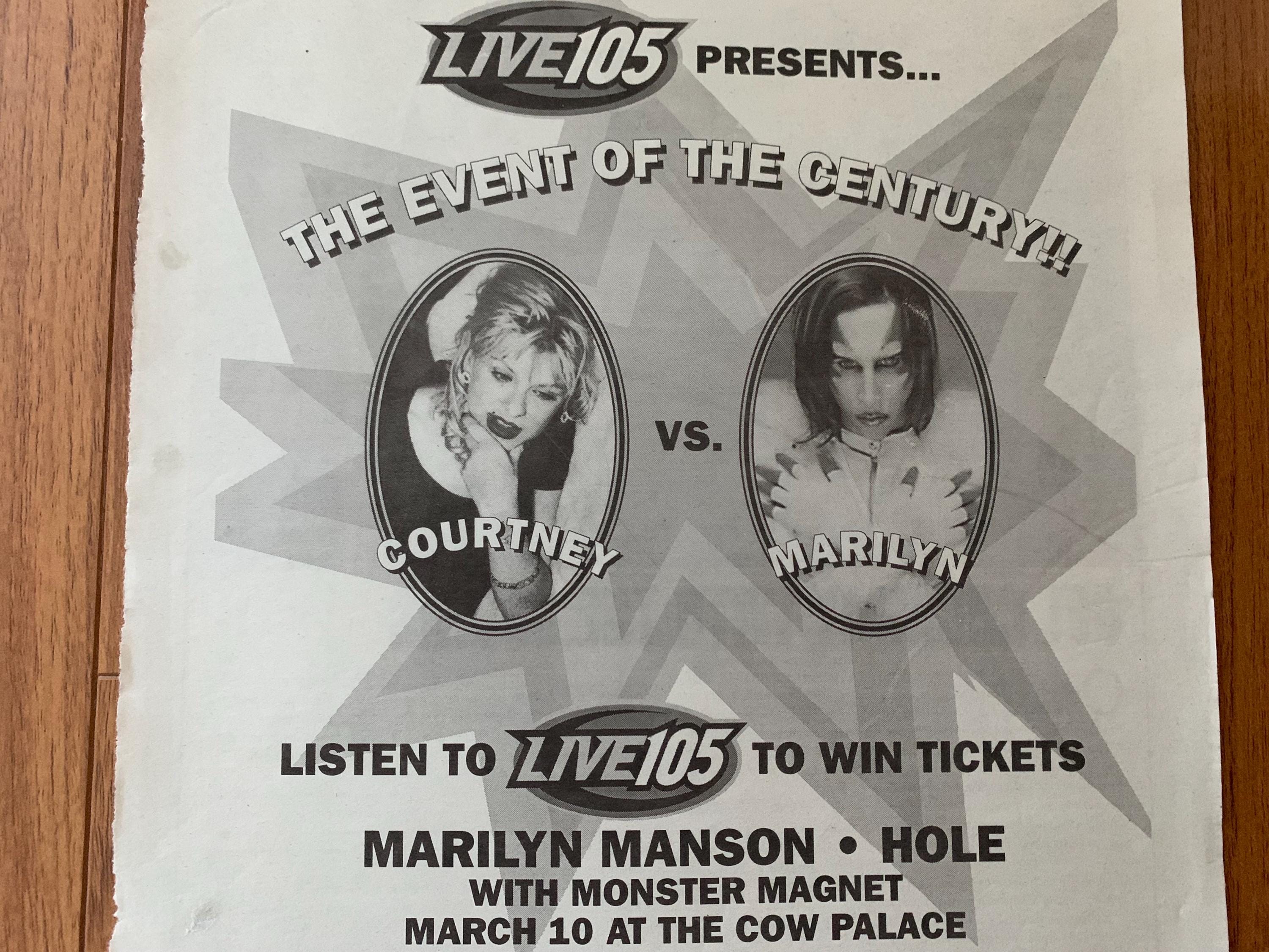 Vintage Hole/marilyn Manson Tour Magazine Advertisement - Etsy Vintage Hole/marilyn Manson Tour Magazine Advertisement - Etsy