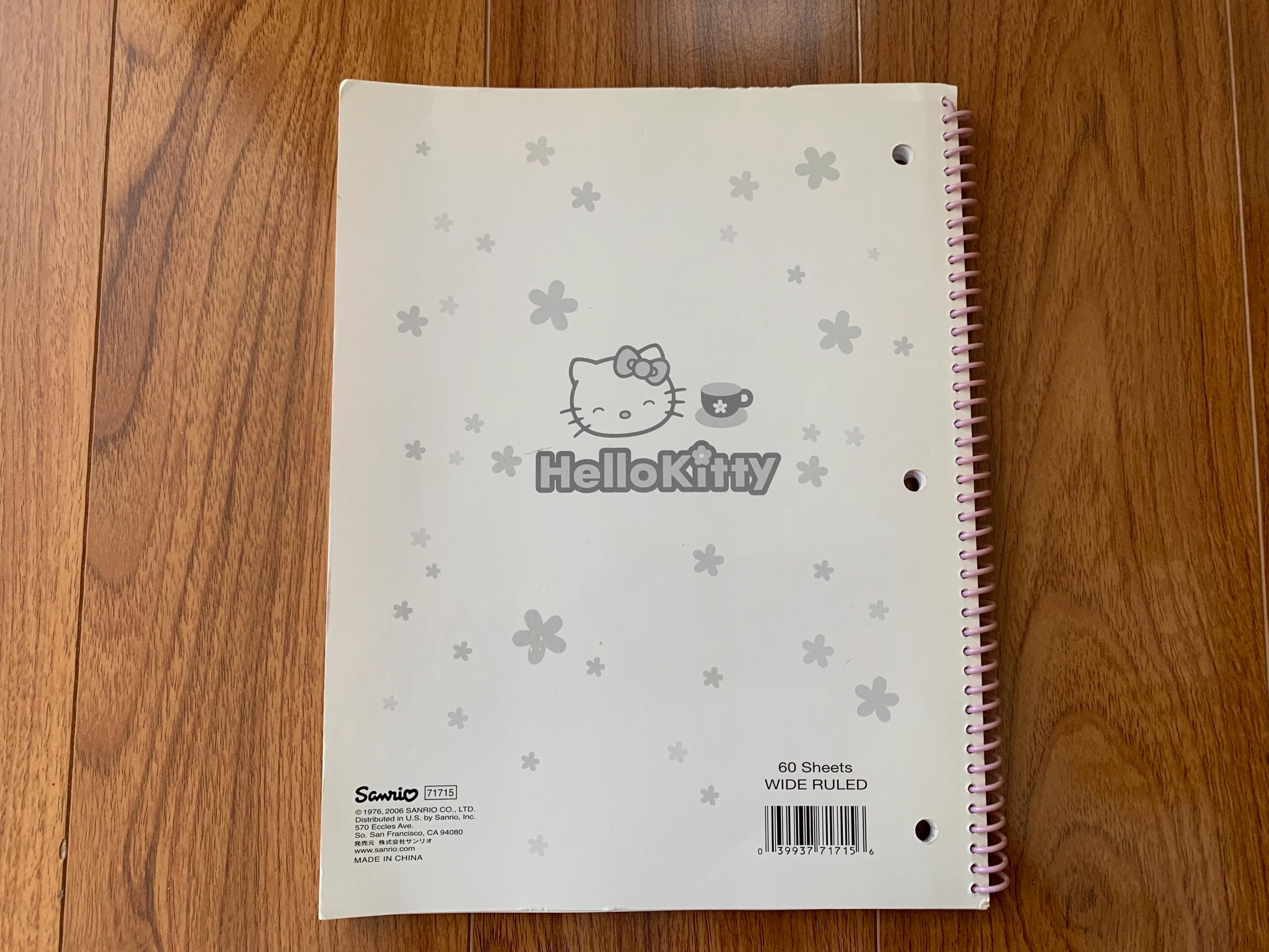 Vintage Sanrio Hello Kitty Teacups Notebook 2006 - Etsy