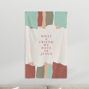 College Apartment Scripture Tapestry Decor for Living Room Bible Verse Banner Christian Boy Graduation Gift for Teen Girl Room Wall Art