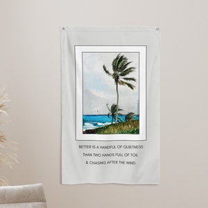 College Apartment Scripture Tapestry Decor for Living Room Bible Verse Banner Christian Boy Graduation Gift for Teen Girl Room Wall Art
