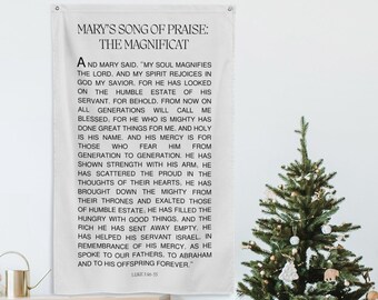 Christian Christmas Tapestry Wall Hanging, Religious Christmas Wall Art Banner, Christmas Scripture Wall Flag, Holiday Christian Decor