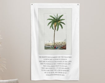 College Apartment Scripture Tapestry Decor for Living Room Bible Verse Banner Christian Boy Graduation Gift for Teen Girl Room Wall Art